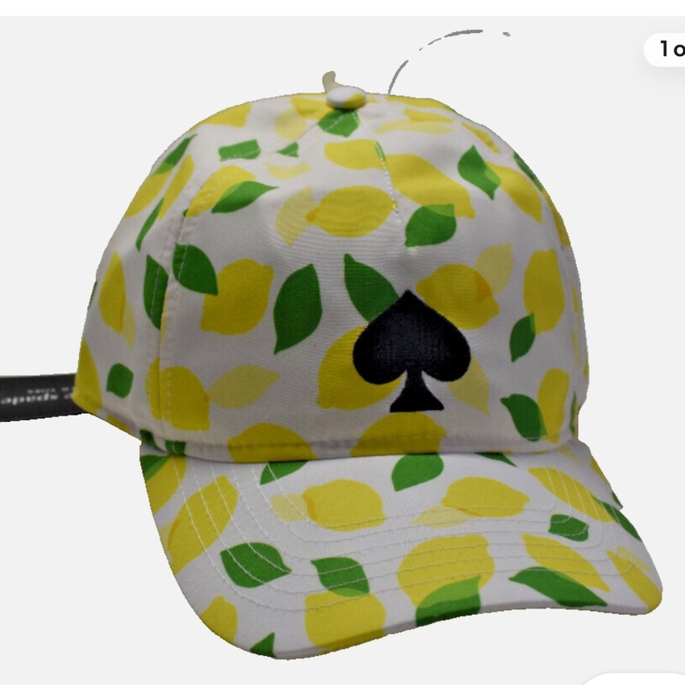 NWT Kate Spade New York Lemon Toss Baseball Cap Hat